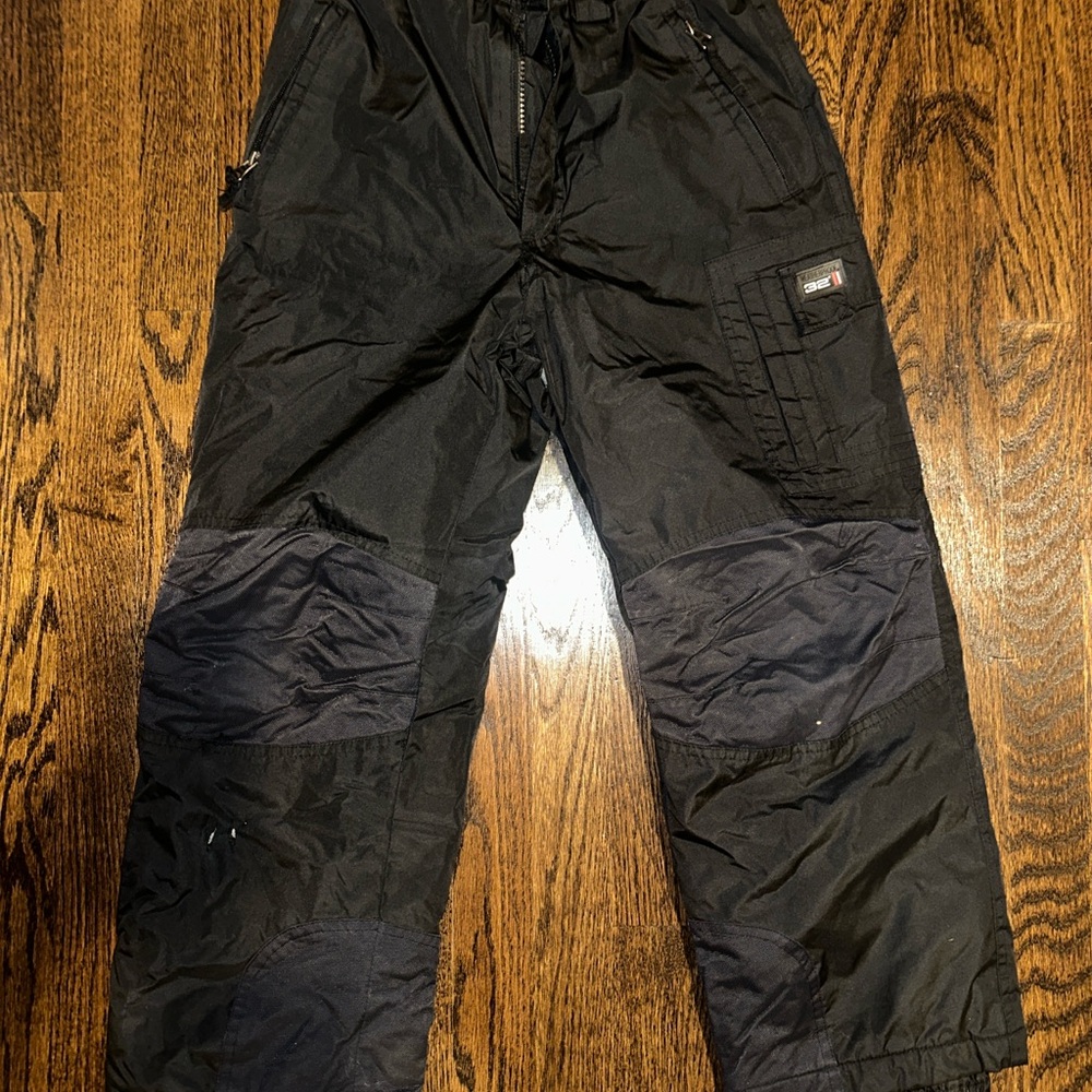 Black Youth Ski Snow Pants Size 10/12